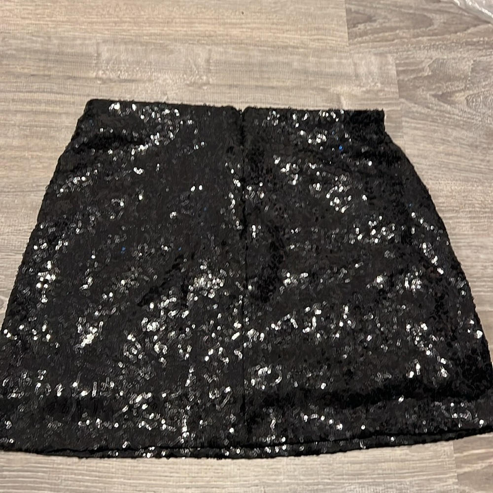 Black Sequin Skirt - Medium (Tipsy Elves) - Picture 4 of 7